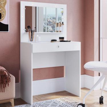 Imagem de Penteadeira 1 Gaveta com Iluminação LED Star Art in Móveis Branco