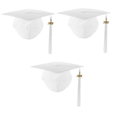 Imagem de Alipis 3 Peças Chapéu De Formatura Com Acabamento Preto Boné De Formatura Com Borla Significativo Boné De Formatura Chapéus Decorações Pretas Enfeites Acadêmico Tem Borla Boné De