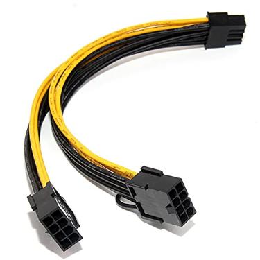 Imagem de Baglaum Cabo de alimentação GPU 18AWG 8 pinos para 8 pinos (6 + 2) para K80 M40 M60 P40 P100, 20 cm