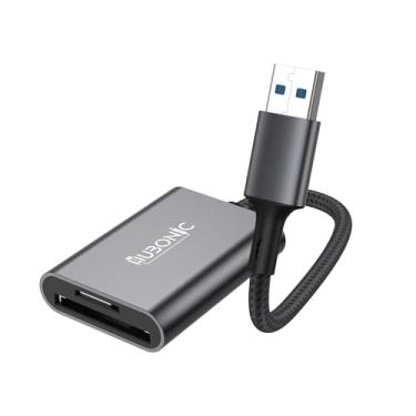 Imagem de Hubonic Adaptador Leitor de Cartão USB 3.0 5Gbps Dual Slot SD/TF SD Card Leitor de Cartão de Memoria Liga de Alumínio Notebook Tablet Celular (USB)