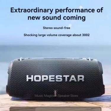 Imagem de HOPESTAR-Alto-falantes Bluetooth sem fio portáteis  caixa de som de alta potência  emparelhamento