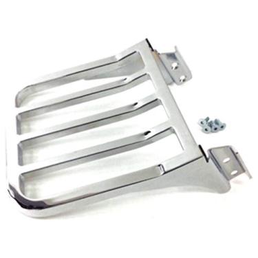 Imagem de Rack de bagagem traseiro para Harley Davidson Chrome 53862-00 Sportster 2006-2017 Dyna Softail Fatboy Fat Heritage Classic Street Bob Boy Springer Low Glide Super Wide Rider Encosto destacável Sissy Bar