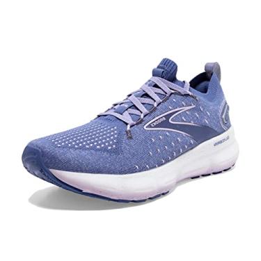 Imagem de Brooks Tênis de corrida feminino Glycerin StealthFit 20 Neutral, Azul/lilás pastel/branco, 41