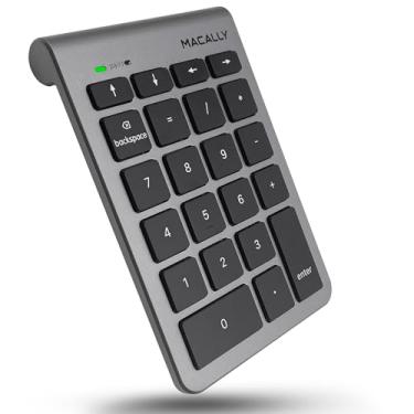 Imagem de Teclado numérico sem fio Bluetooth Macally 22 teclas para Mac com teclas de seta e 10 teclas Bluetooth para entrada de dados fácil - Teclado numérico para MacBook Pro Air Laptop, iMac, Apple, iPhone, iPad Etc.