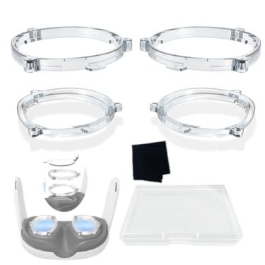 Imagem de Armações de proteção de lentes magnéticas e lentes de bloqueio de luz azul anel protetor anti-riscos espaçador de lentes de óculos VR para Meta/Oculus Quest 3, protege óculos de miopia contra arranhõe