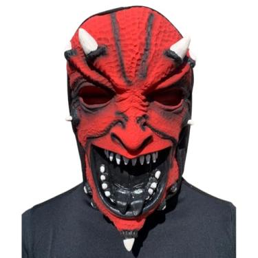 Imagem de Máscara Diabo Espinhudo Halloween Carnaval Fantasia Teatro Terror Assustador Dia das Bruxas Cosplay