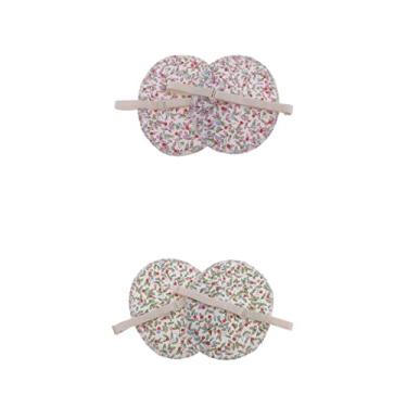 Imagem de 4 peças unissex reutilizáveis laváveis absorventes de suor protetores de axila com alça ajustável para combater o odor | Mantenha sua roupa seca por horas | verde/rosa | para homens e mulheres |