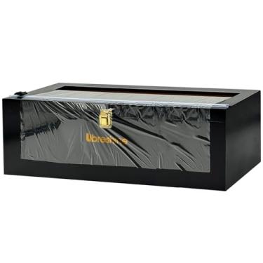 Imagem de Libreshine Organizador extragrande de 45,7 cm com cortador de papel alumínio e plástico, comporta rolos de filme de 914,4 m ou rolos de folha de 150 m e 305 m, cortador de papel de açougueiro para