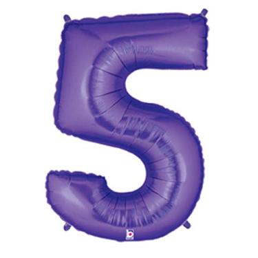 Imagem de Betallic 15845PB Número 5 - Megalão roxo, 101,6 cm