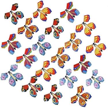 Imagem de 20 Peças de Fada Borboleta Voadora Faixa de Borracha Alimentada Por Brinquedo de Borboleta Para Presente Surpresa Ou Festa E Ano Novo (Estilo)