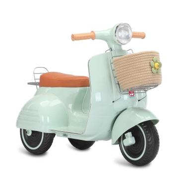 Imagem de Scooter Elétrica com Banco Acolchoado Menta 6V - Bandeirante