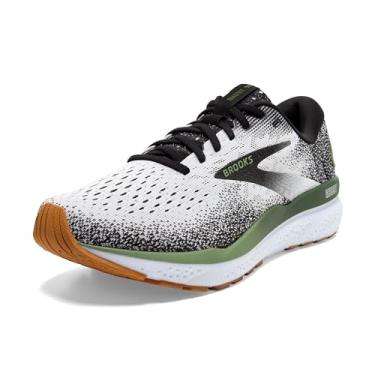 Imagem de Brooks Ghost 16 Tênis masculino, Branco/Preto/Verde, 45