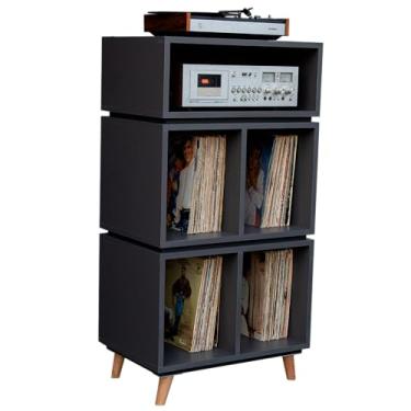 Imagem de Estante Para Vinil LPs e Aparelhos EV-352/4GF