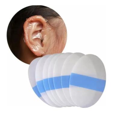 Imagem de 100 Protetores Ouvido Adulto Impermeável Touca Banho Natação