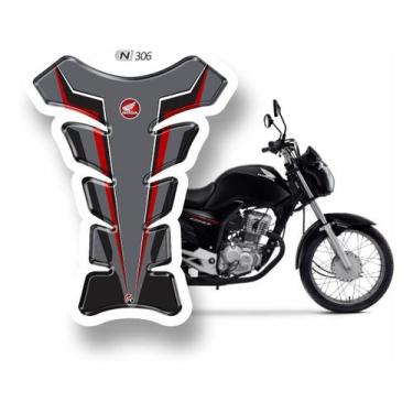 Imagem de Adesivo Cg160 Titan Fan Start Resinado Protetor De Tank N306 - Resitan