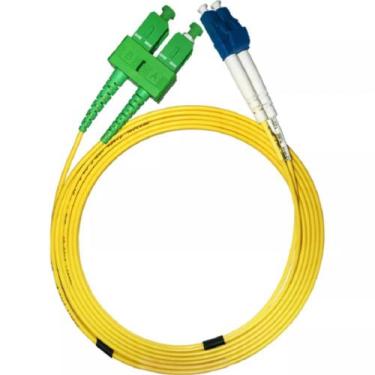 Imagem de Cabo de Fibra Optica LC-Upc para SC-Apc Duplex 3 MM - 2 Metros - Mega