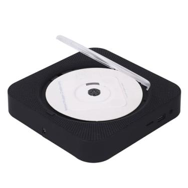 Imagem de Leitor de CD Portátil, Leitor de Música de CD Doméstico Portátil Com Controle Remoto, Suporta Entrada de áudio AUX e 3,5 Mm, Leitor de CD de Montagem na Parede de 2 Modos (Preto)
