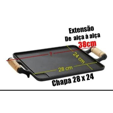 Imagem de Chapa Bifeteira Ferro Para Servir Porção Em Bares E restaurantes Posta