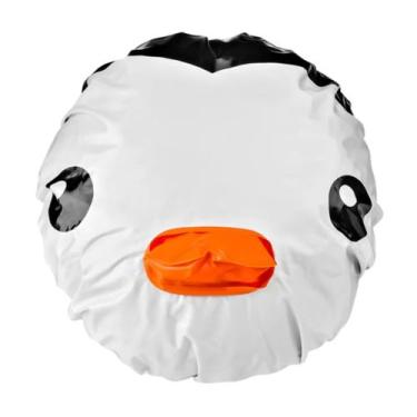 Imagem de Touca Para Banho Em PVC 24cm Bichos Divertidos 3D Marco Boni, Preto e 
