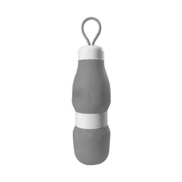 Imagem de Garrafa de Silicone Retrátil Portátil 560ml - Can.u.do, Cinza