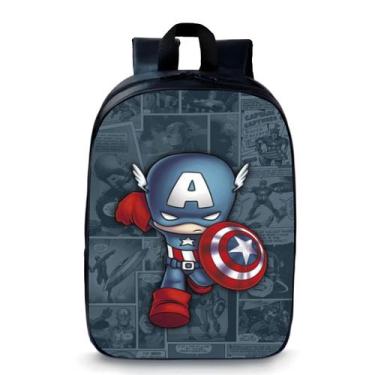 Imagem de Mochila Escolar Pequena Bolsa Pré Escolar Infantil Super Heróis Geek S