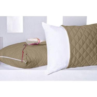 Imagem de Kit 2 Capa Impermeável Matelada para Travesseiro Grande 90cmx50cm C/ Z