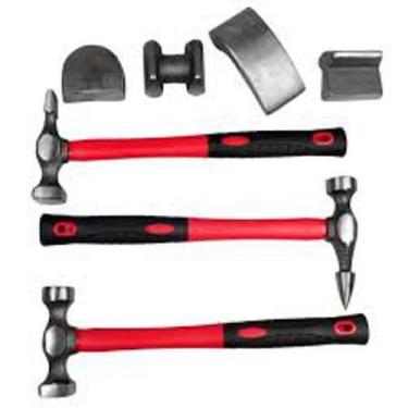 Imagem de Kit De Martelos E Tassos De Funileiro - 07 Peças - D.Montone, 7 peças