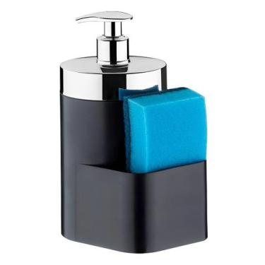 Imagem de Dispenser Porta Detergente Líquido 500ml Esponja Bancada Pia Cozinha P