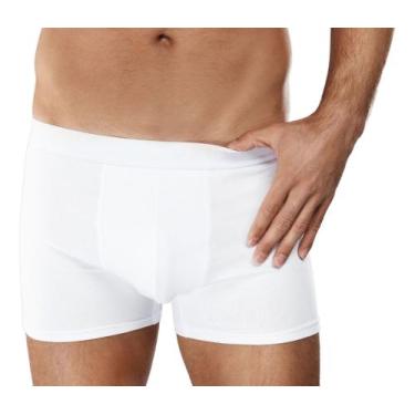 Imagem de Cueca Lupo Boxer Microfibra Sem Costura Masculina 766-013, Branco, G