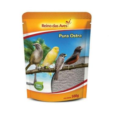 Imagem de Ração Reino das Aves Mineral Pura Ostra para Pássaros - 500g