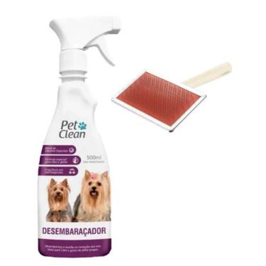 Imagem de Desembaraçador de Pelos PET e Rasqueadeira Grande N3 - Pet Clean / Jum
