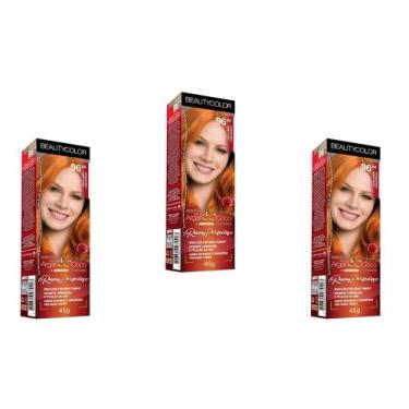 Imagem de TINTURA BEAUTY COLOR CREME ARGAN COLORS 03x96.44 RUIVO CLARO INDECIFRA