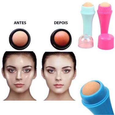 Imagem de Rolo Facial de Pedra Vulcânica - Redutor de Oleosidade - Sarahs Beauty