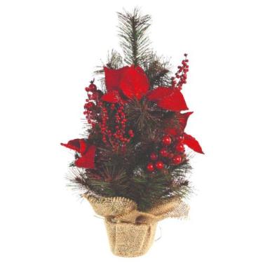 Imagem de Enfeite Mesa Arvore Pinhas Berries 63 cm natal Magizi, UNIC, COLORIDO