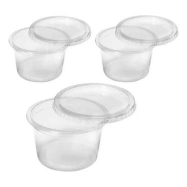 Imagem de Pote grande tm famila  redondo p freezer microondas proção levar deliv