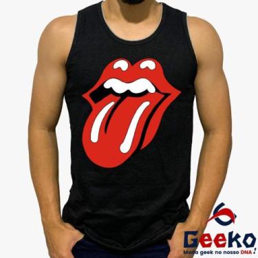 Imagem de Regata The Rolling Stones 100% Algodão Rock Geeko, Preto, P