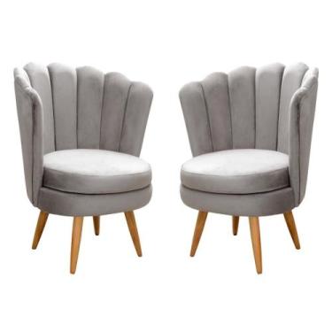 Imagem de Conjunto 2 Poltronas Decorativa Pétala Kit Cadeiras Flor Girassol  - B