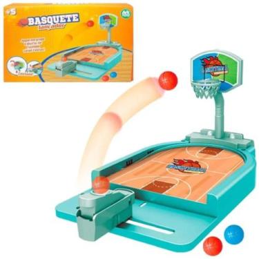 Imagem de Mini Jogo de Basquete Infantil Com Lançador P/ Pais e Filhos - Toys