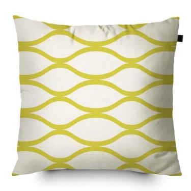 Imagem de Almofada Algodão Estampada Micah 40x40cm Amarelo - FASTLAR
