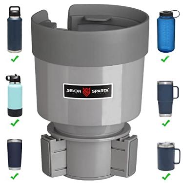 Imagem de Suporte de copo para carro com base ajustável, compatível com Hydro Flasks 32/4 oz, Yeti Ramblers 20/26/850 g, outras garrafas de 8,5 a 9,6 cm (cinza)