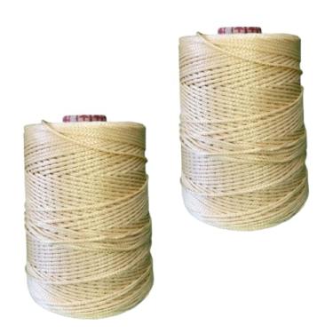 Imagem de Kit 2 unidades Fio Nautico Rayontex crochê artesanato 500gr. 2,5/3mm Text 1200(Palha)