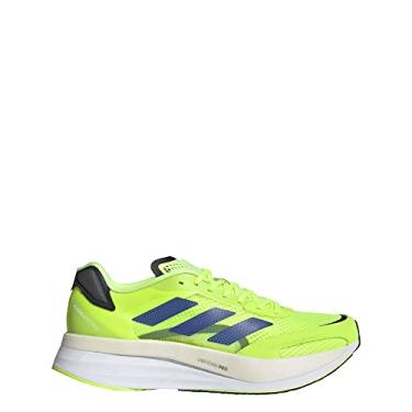 Imagem de adidas Mens Adizero Boston 10 Performance Running Shoes Green 12 Medium (D)