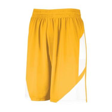 Imagem de Augusta Youth Shorts de basquete Step-Back Dourado/Branco Grande