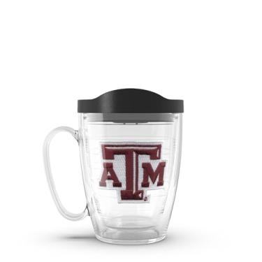 Imagem de Tervis Feito nos EUA com paredes duplas Texas A&M University Aggies copo isolado mantém as bebidas frias e quentes, caneca de 473 ml, logotipo principal