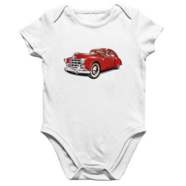 Imagem de Body Bebê Algodão Retro Classic Red Car - Foca na Moda, Branco, G