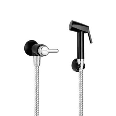 Imagem de Ducha Higienica Bric Flexível 1,20M Preto Cromado - 1984 F31 Lorenzett