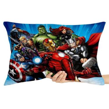 Imagem de Capa Travesseiro fronha com ziper 50x70  super herois desenho - Empóri