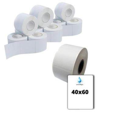 Imagem de 10 Rolos Etiqueta Adesiva 40x60 Prova Dagua P/ XD-210 PT260 - Xd Mega,