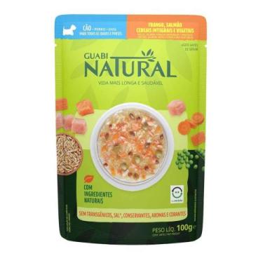 Imagem de Alimento Úmido Guabi Natural Sachê para Cães Sabor Frango, Salmão, Cer
