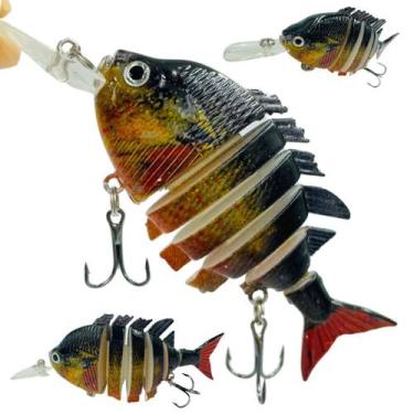 Imagem de Isca Artificial Articulada Fundo Tucunaré Traíras 10cm 16.5g - H FIshi